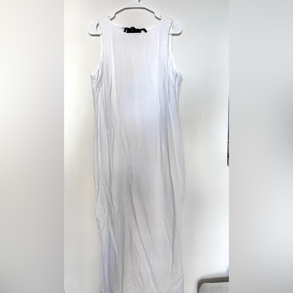 Meshki White Linen Sofiane Midi Dress - Picture 5 of 10